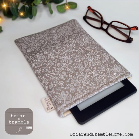 Botanical Kindle Sleeve: Floral Cotton Paperwhite Cover