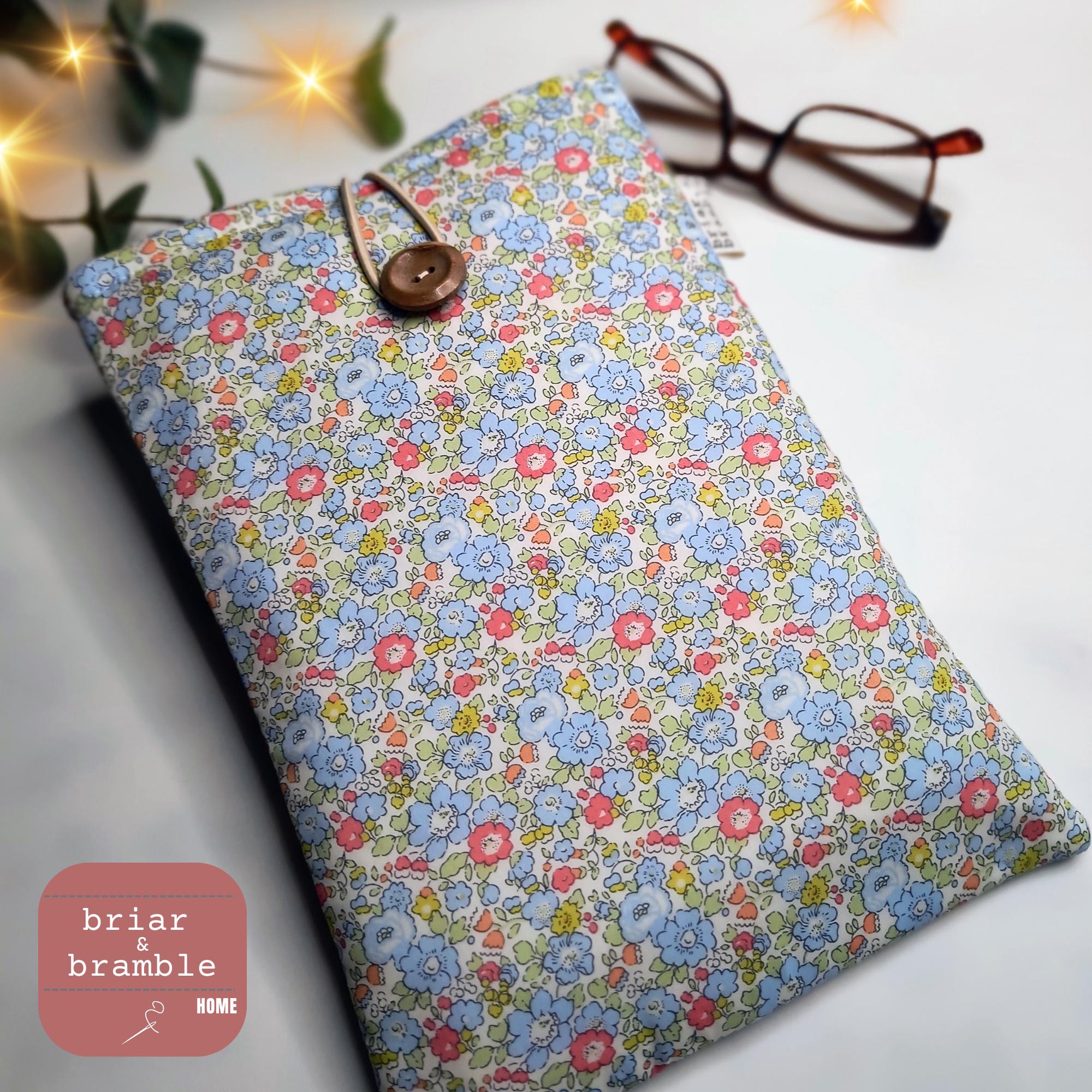 Liberty of London Book Sleeve: Floral Cotton Padded Book Cover